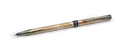 Aurora Marco Polo - Penna a Sfera in Argento 925/000 e Smalto Blu