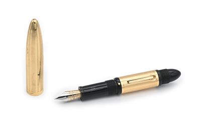 Sheaffer Tuckaway Lifetime - Piccola Penna Stilografica in Celluloide e Metallo Placcato in Oro G...