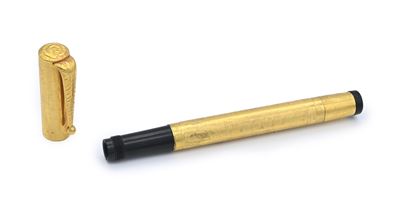 Invicta - Penna Stilografica Vintage Rivestita in Metallo Laminato in Oro Giallo 18 Kt