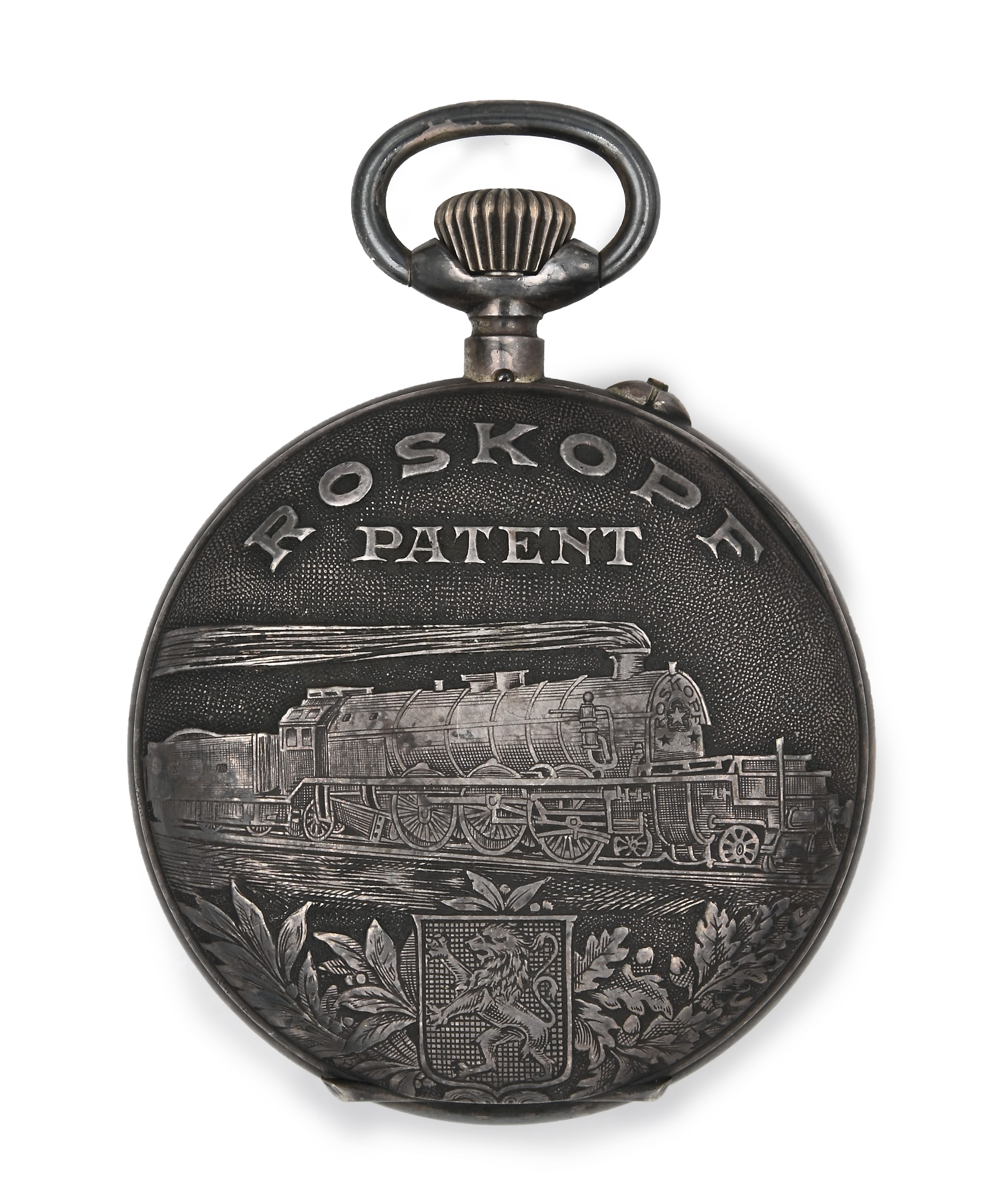 Wille Frères Modello Roskopf Patent - Orologio da tasca remontoir da uomo in metallo argentato de...