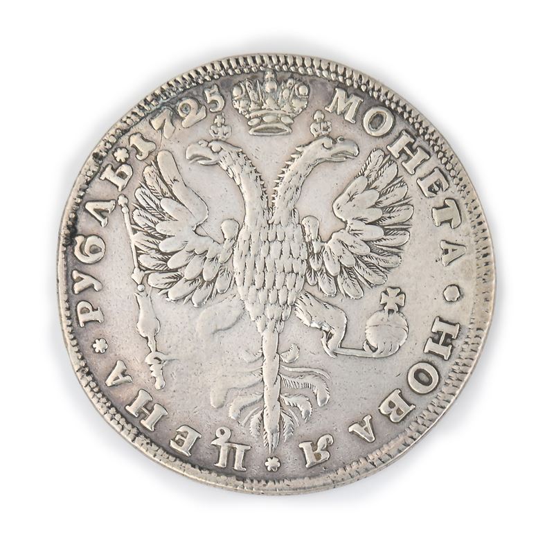 1 Rublo 1725 Caterina i Impero Russo