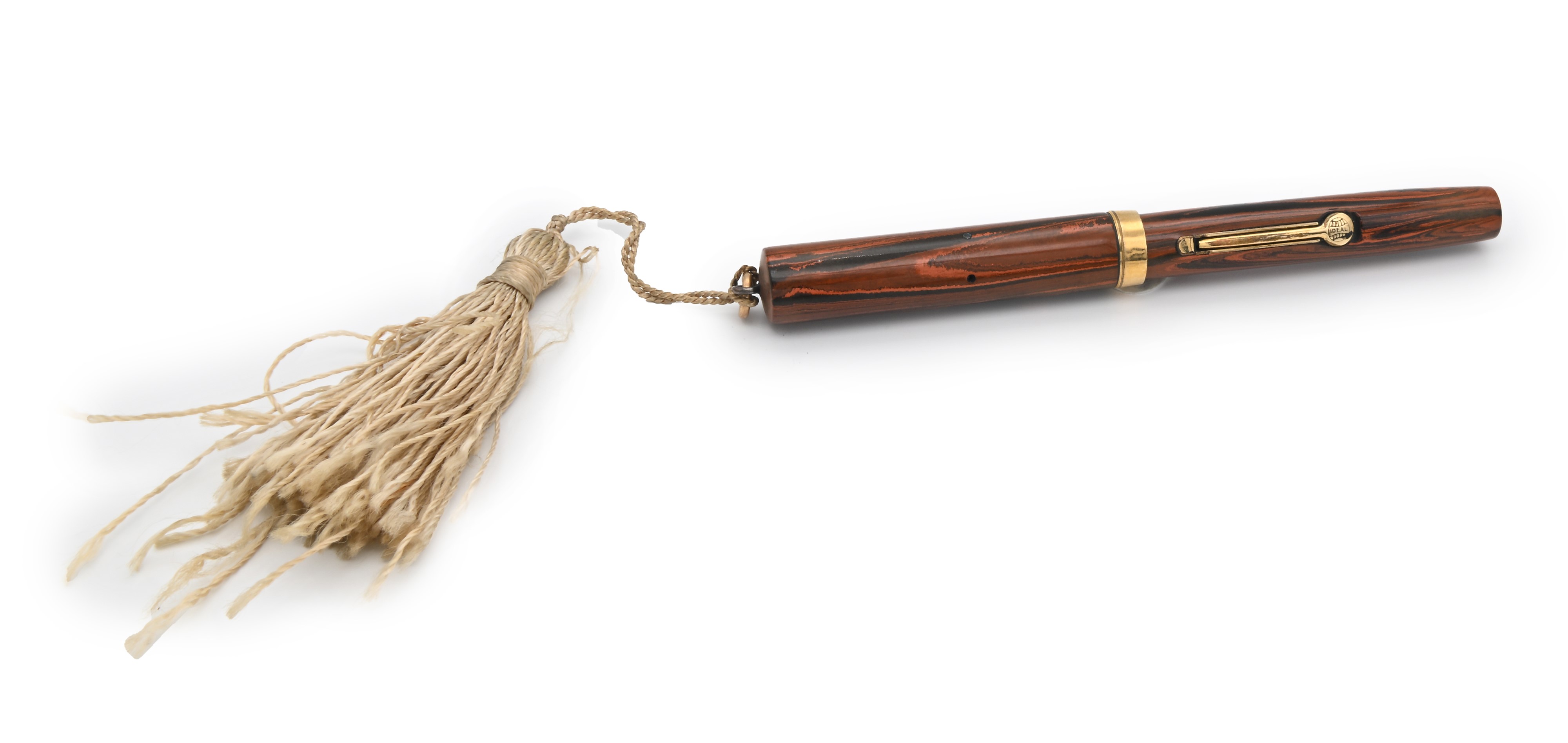 Waterman, Penna stilografica Ideal 52 1/2 in ebanite marmorizzata degli anni '20