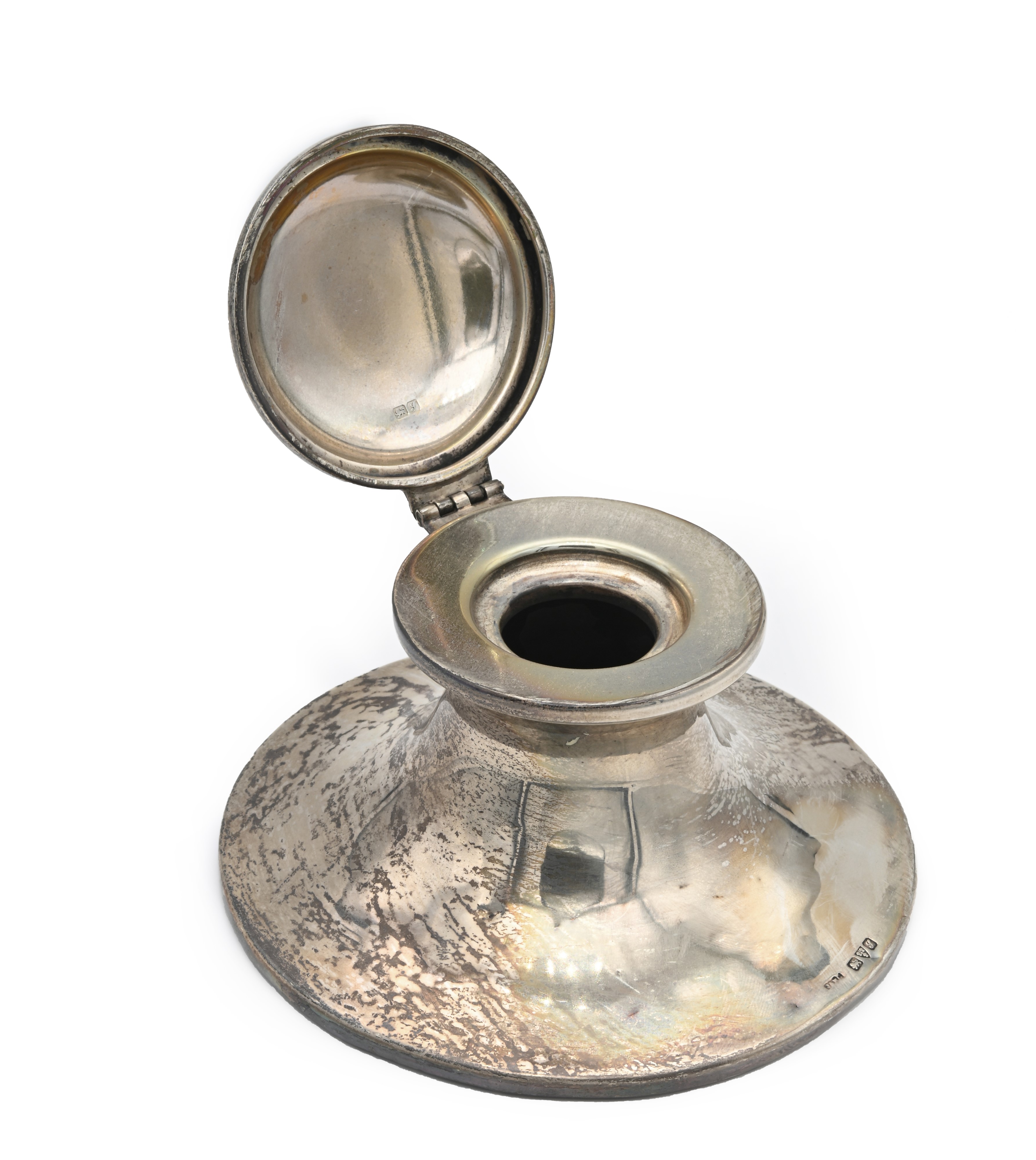 Calamaio in Legno Rivestito in Argento Sterling Chester