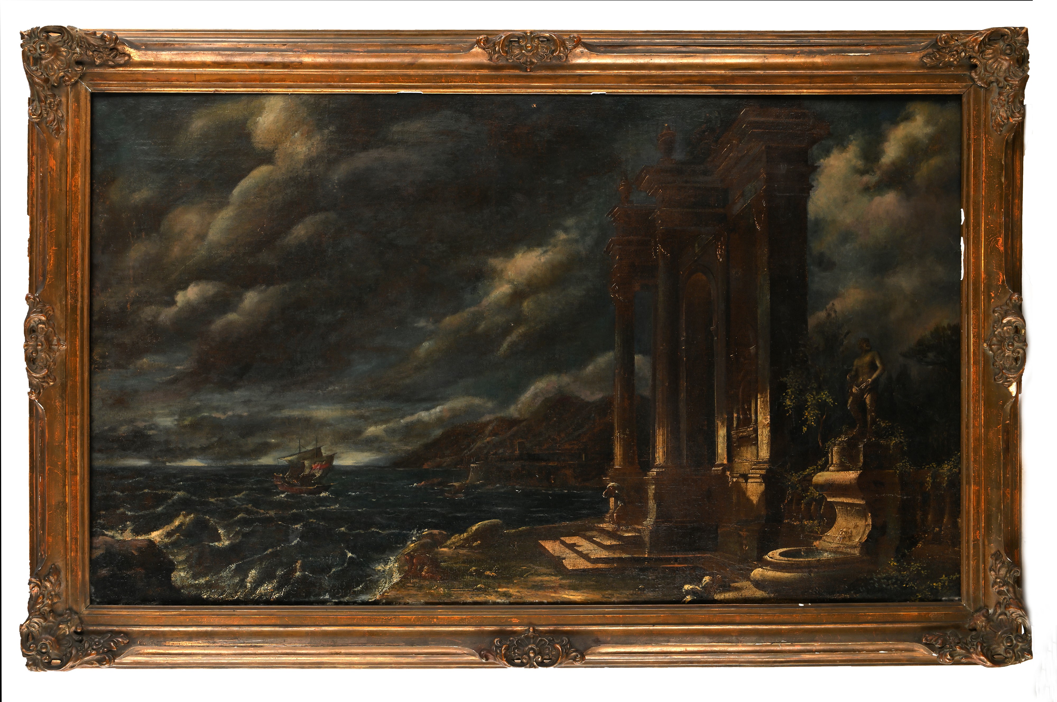 Bartolomeo Pedon - Tempesta Marina con Rovine Classiche