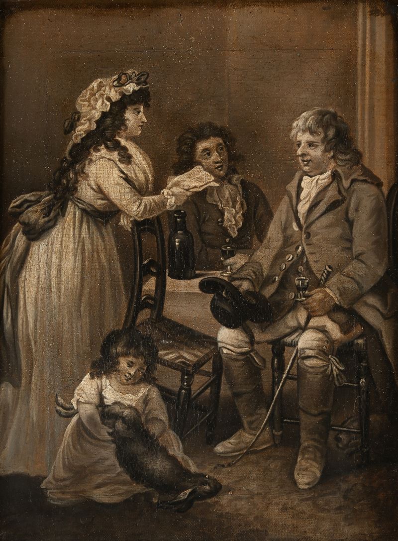 George Morland - The Farmers Visit To His Married Daughter in Town