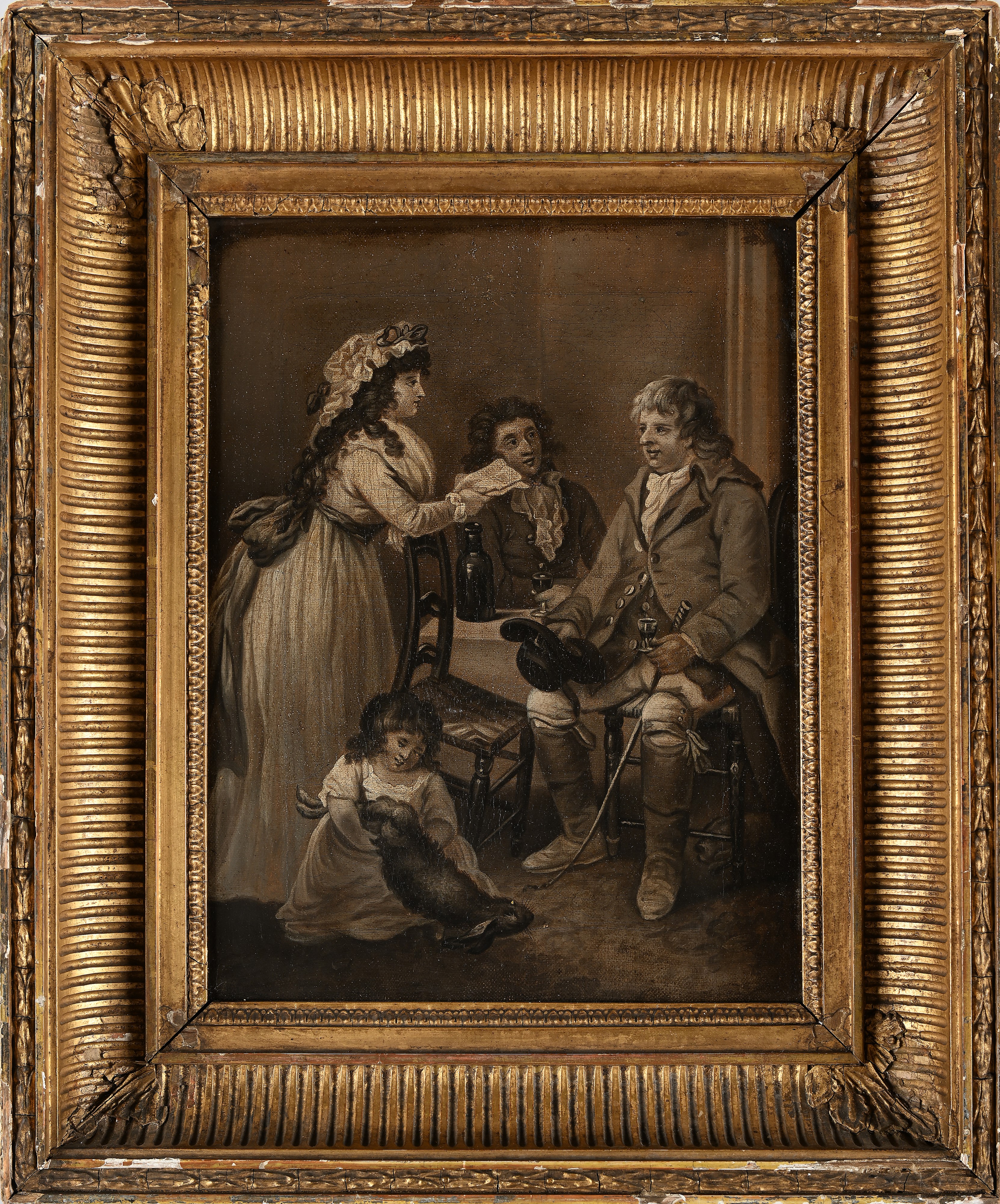 George Morland - The Farmers Visit To His Married Daughter in Town