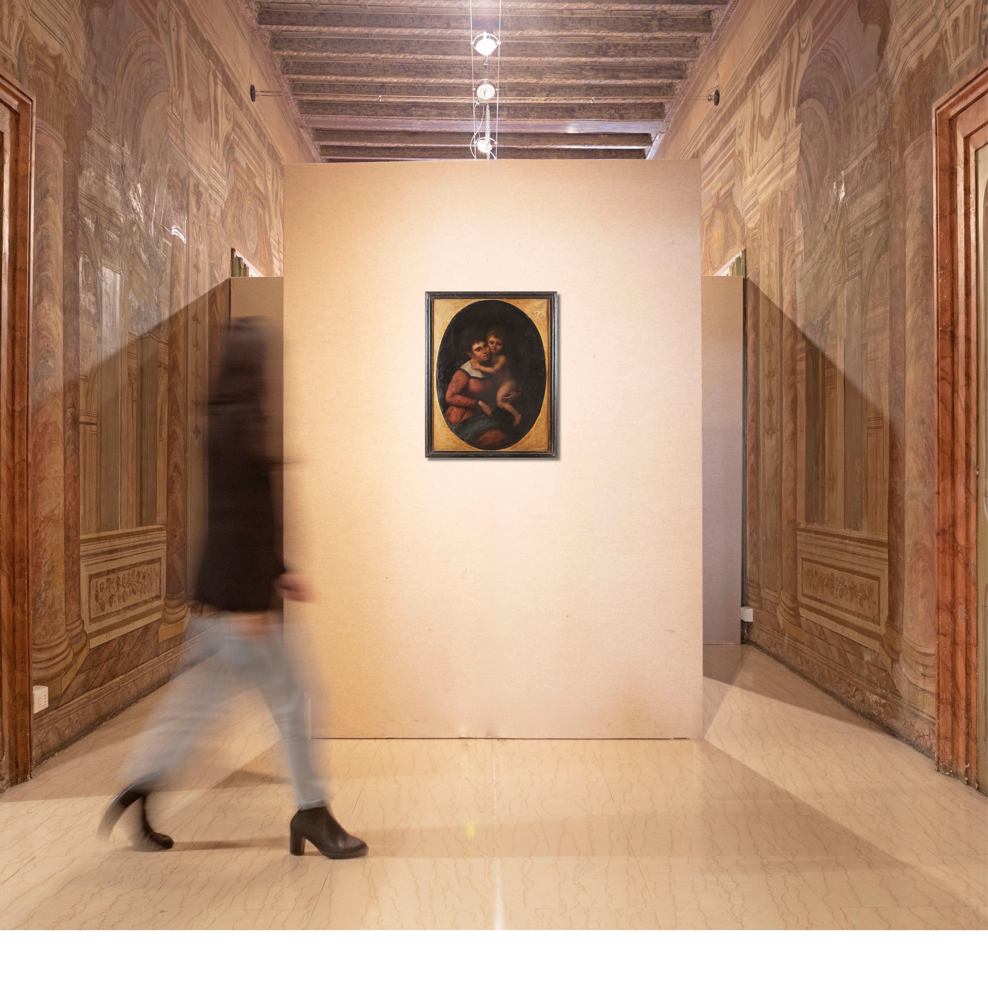Scuola Romana Inizi del XIX Secolo - Madonna con Bambino