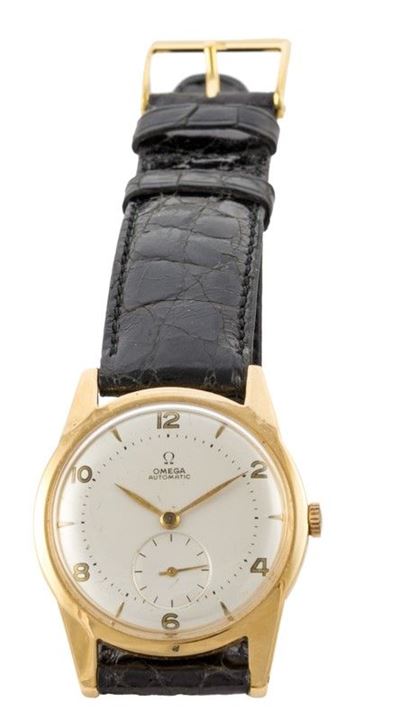 Orologio Omega Cassa Oro Cinturino Cocco Carica Manuale