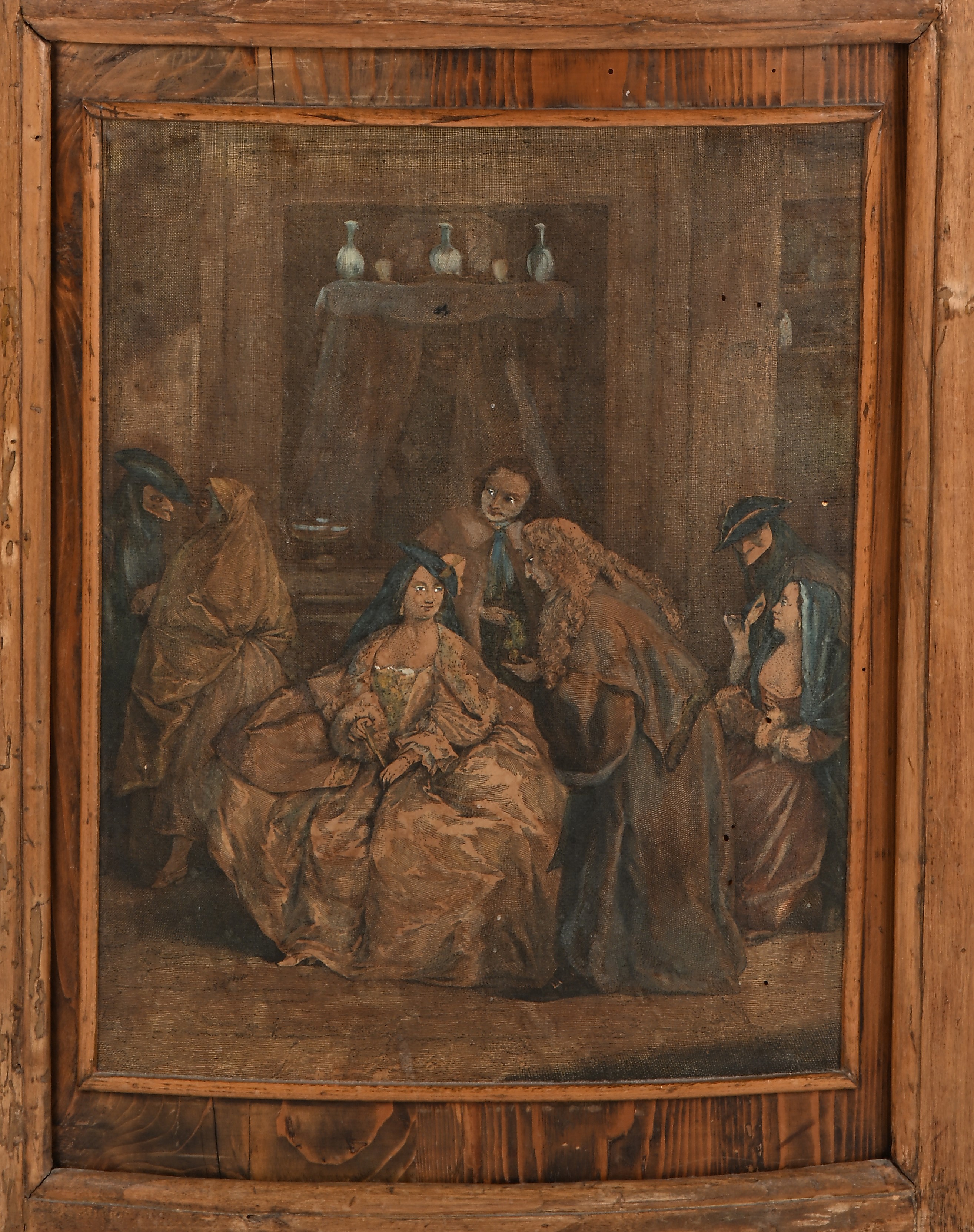 Angoliera in noce, fine del XIX secolo