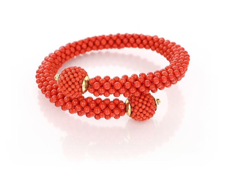 Bracciale Contrariè in Corallo