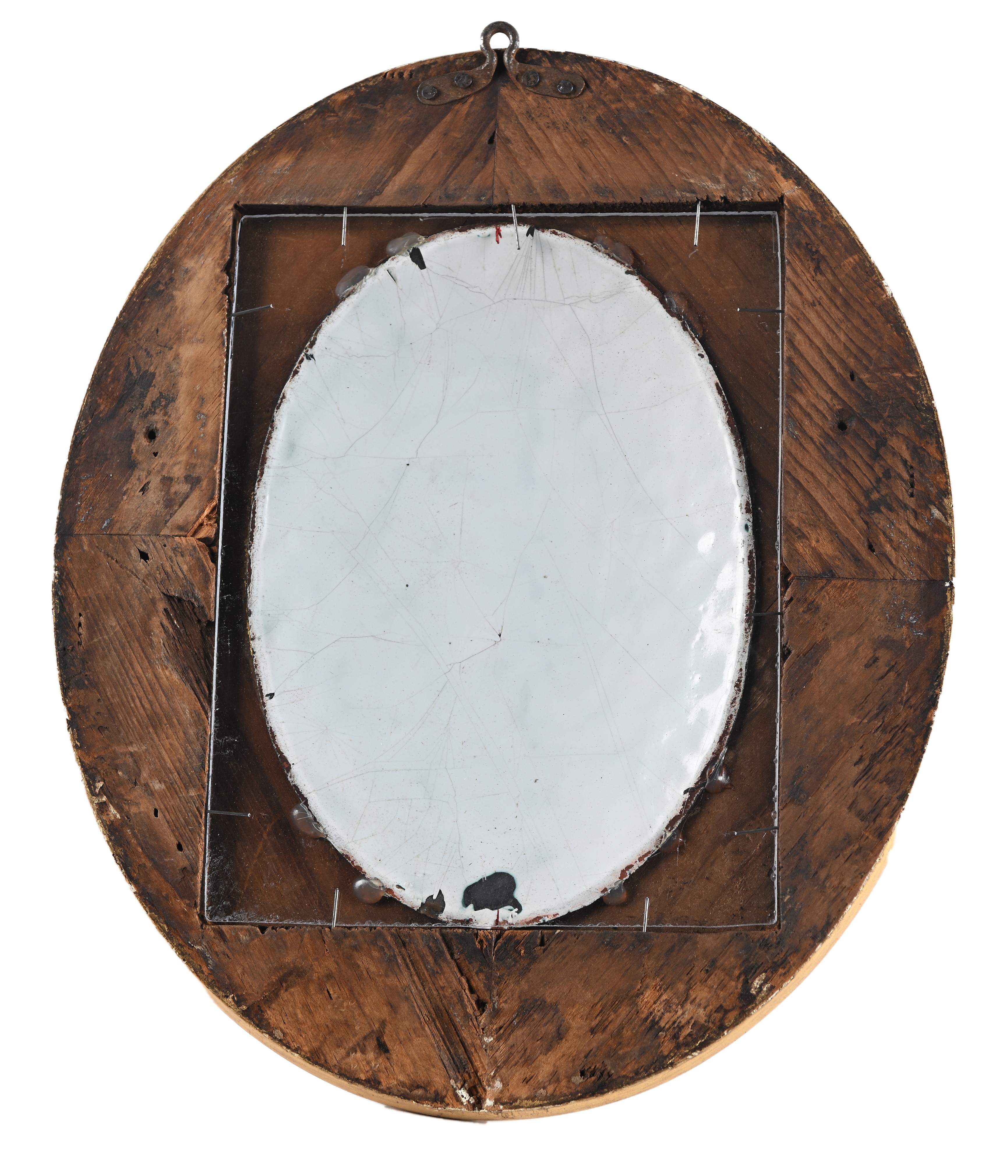 Placca ovale in rame smaltato, Limoges, XIX secolo