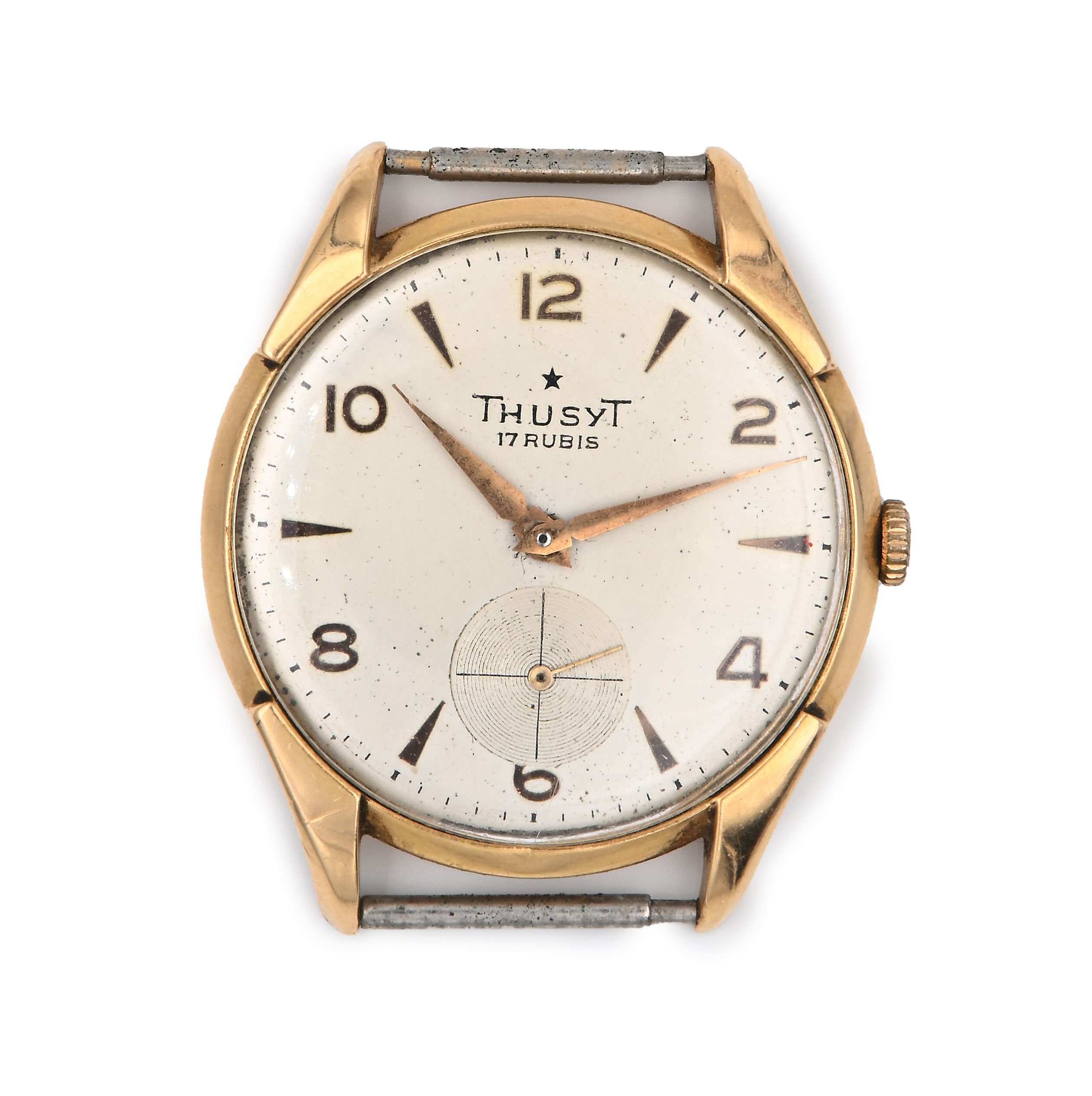 Thusyt - Orologio da Polso a Carica Manuale da Uomo in Oro 750/000