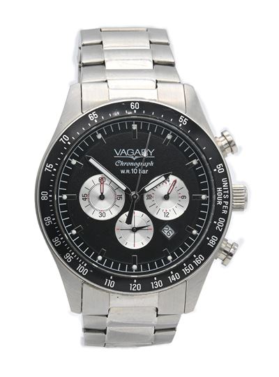 Vagary By Citizen 0520 - Orologio Cronografo da Polso al Quarzo da Uomo in Acciaio con Datario e ...