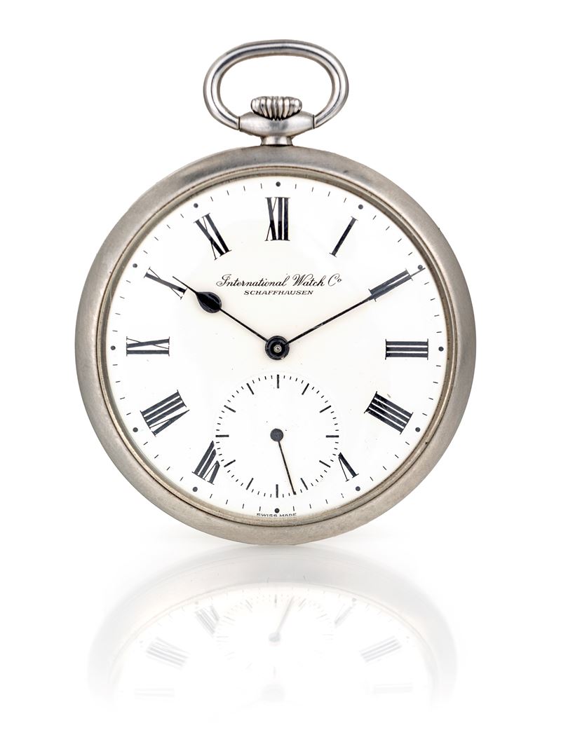 Iwc - Orologio da Tasca in Acciaio