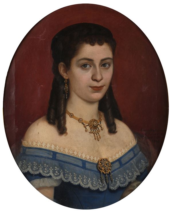 Enrico Bartolomei - Ritratto di Emilia Valentini Coresi