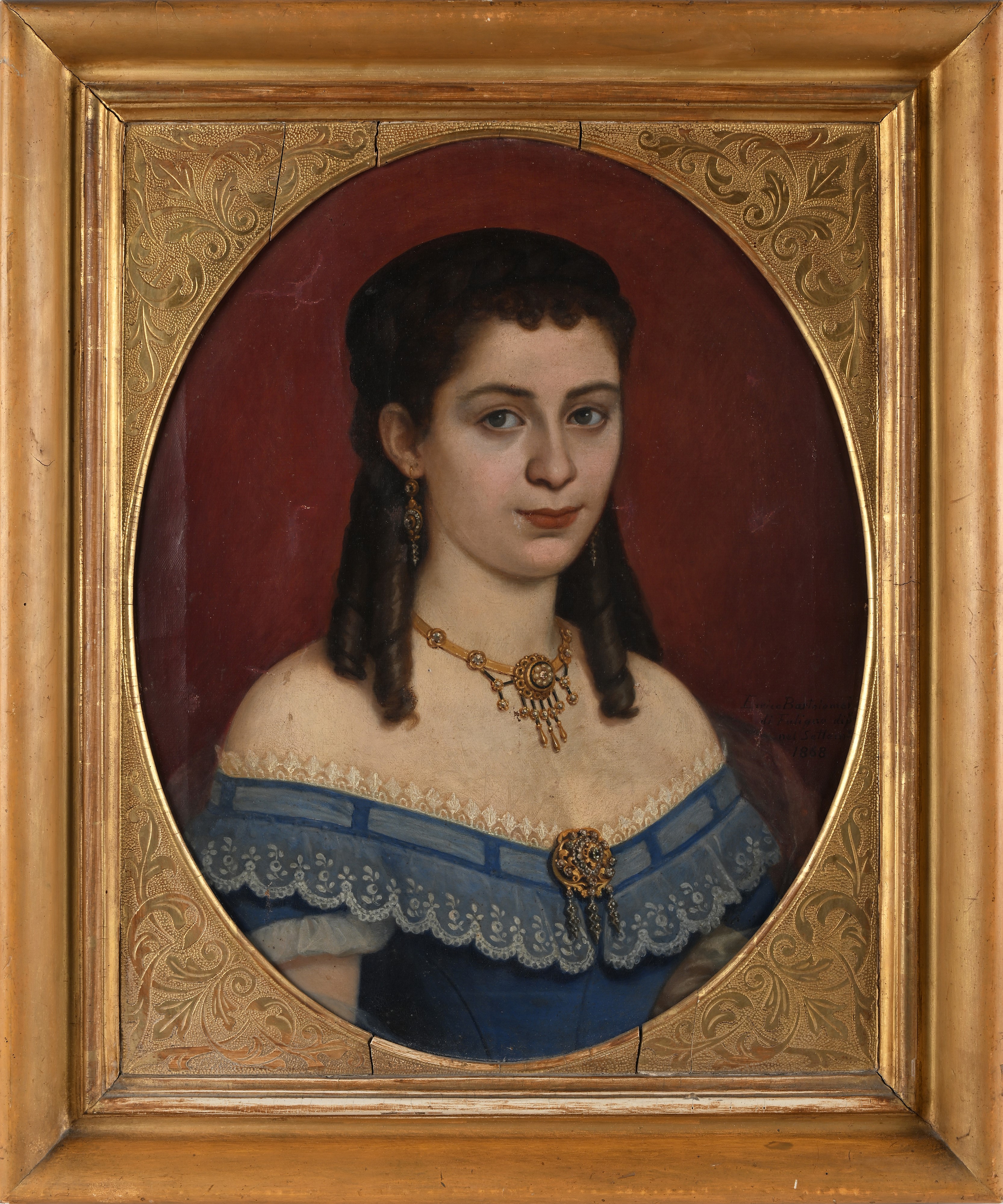 Enrico Bartolomei - Ritratto di Emilia Valentini Coresi