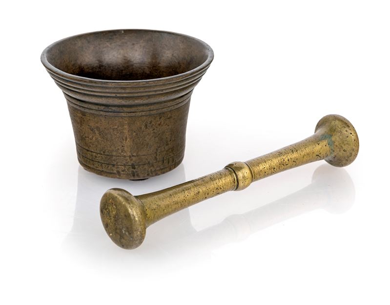 Mortaio in Bronzo con Pestello, XIX Secolo