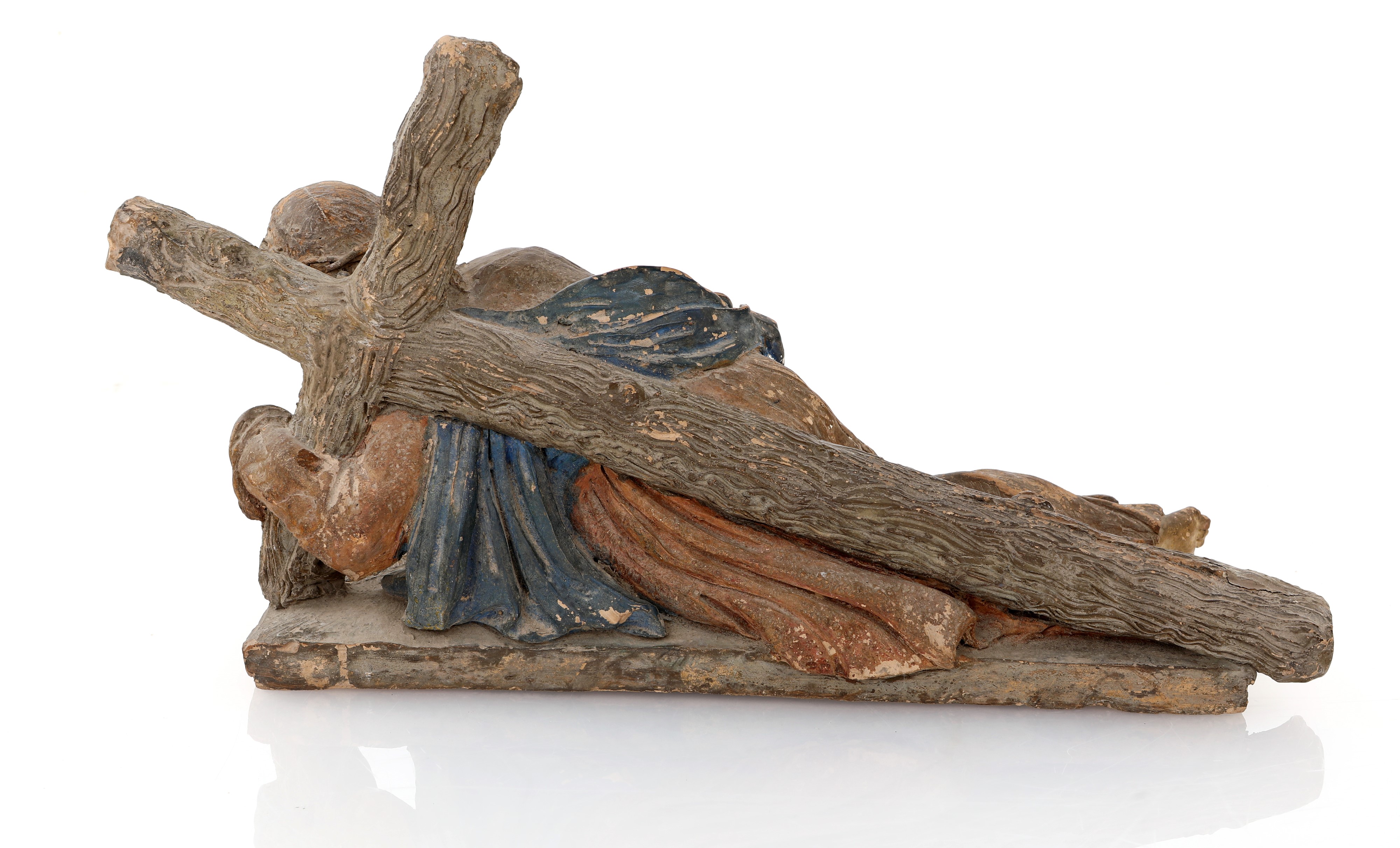 Scultura in terracotta policroma , XIX secolo