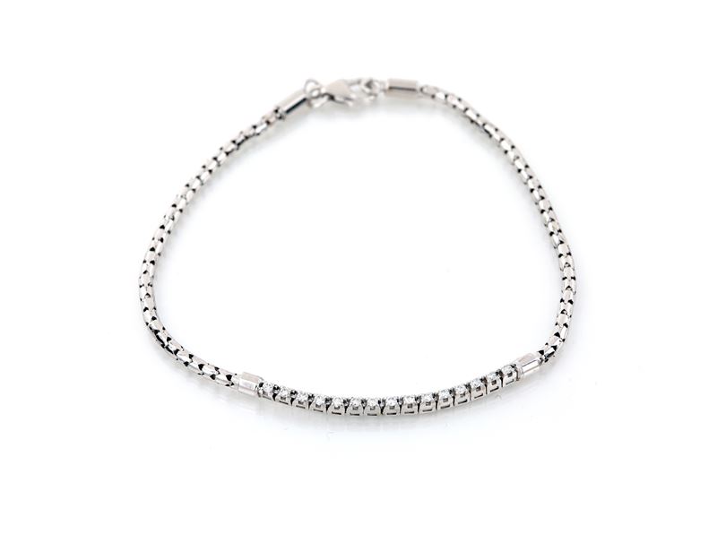 Bracciale Tennis in Oro e Brillanti