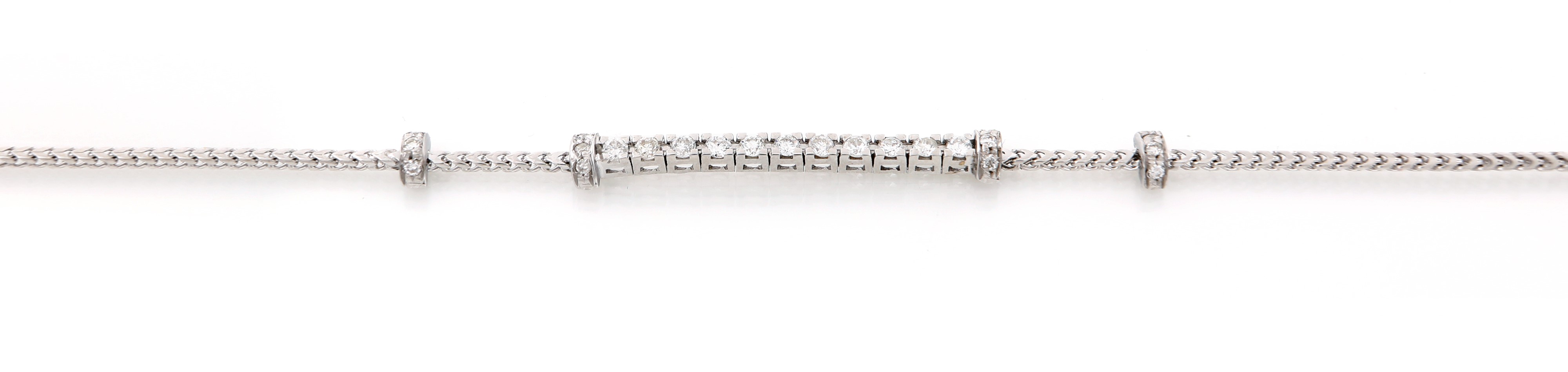 Bracciale tipo tennis in oro e brillanti