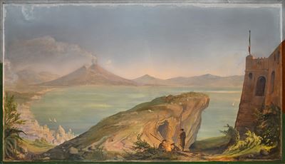 Veduta del Golfo di Napoli dal Castello Aragonese di Baia