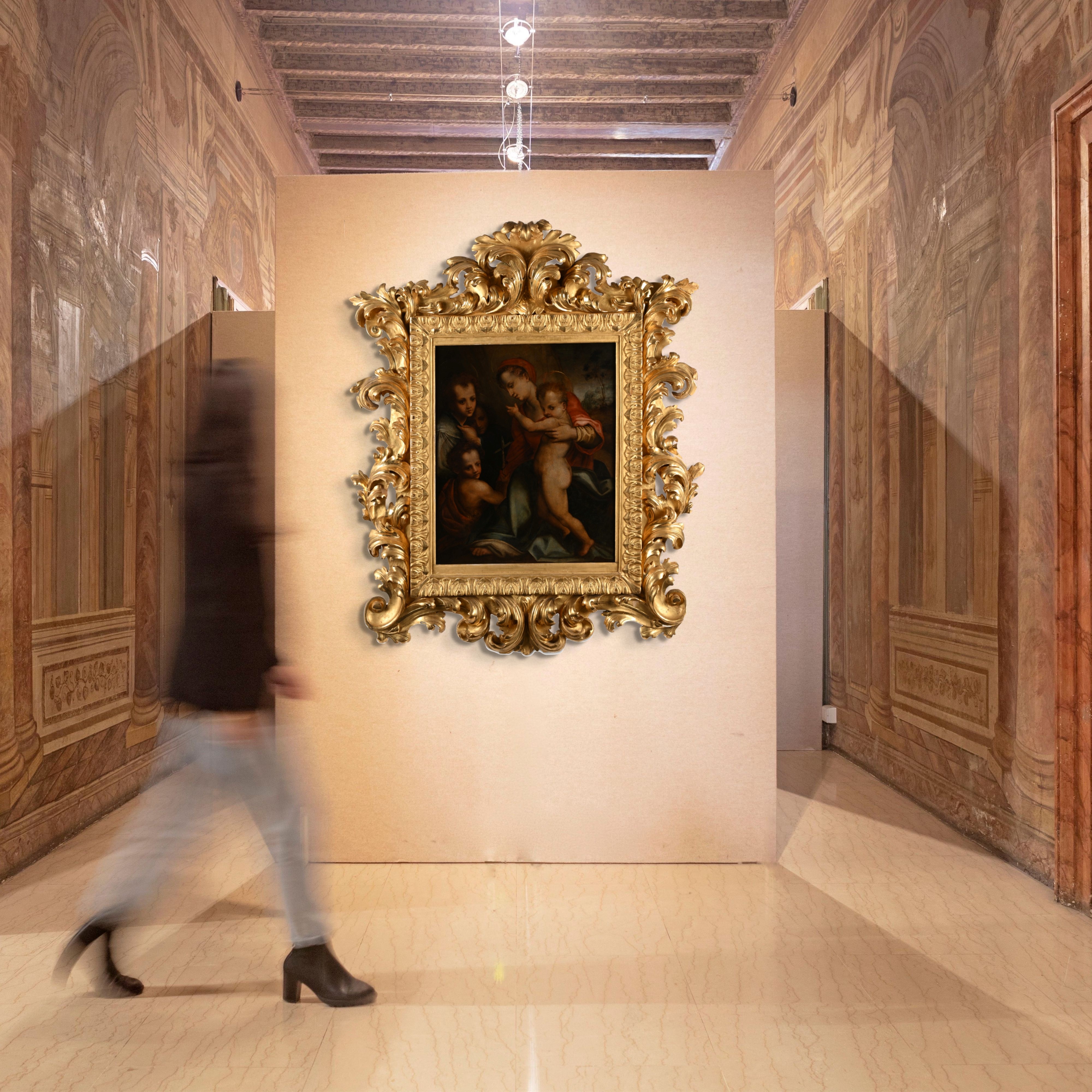 Scuola Fiorentina del XVI Secolo - Madonna Col Bambino, San Giovannino e Due Santi