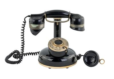 Telefono in Bachelite Nero