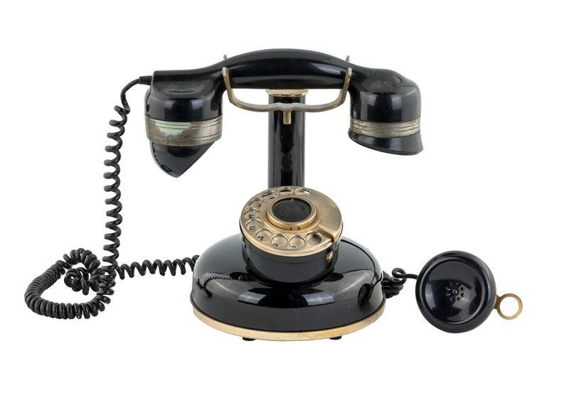 Telefono in Bachelite Nero