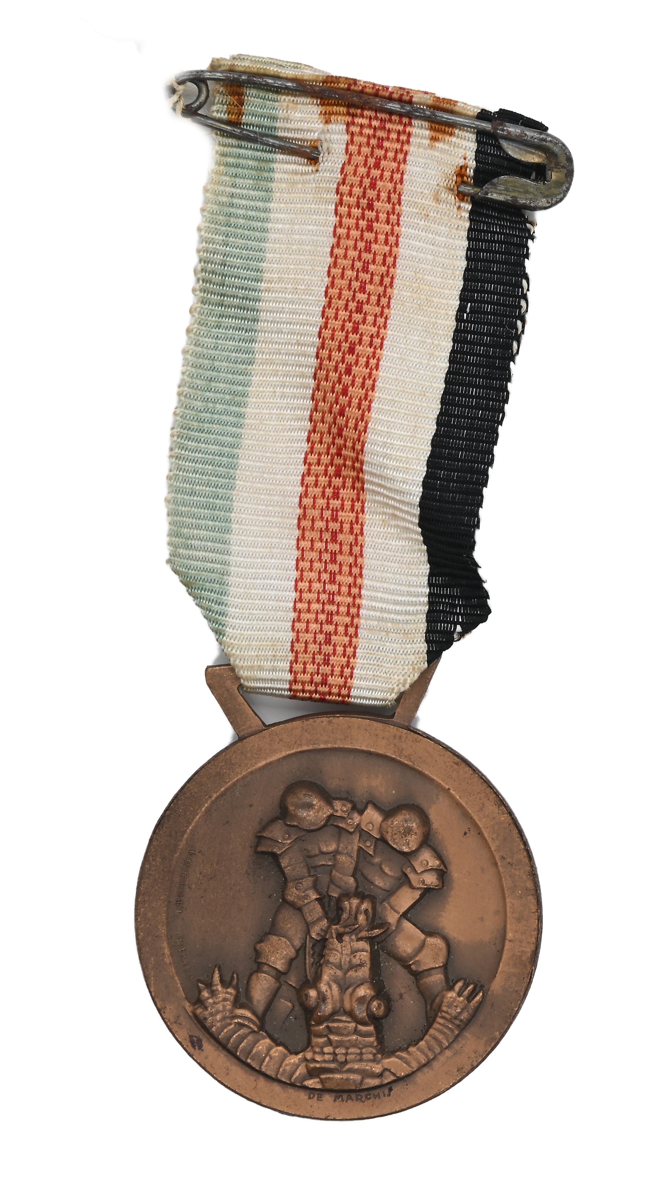 Insegna da Cavaliere Dell'ordine Coloniale della Stella D'italia in Metallo Dorato e Smaltato con...