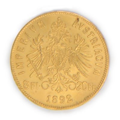 8 Fiorini 1892 Francesco Giuseppe Impero Austriaco