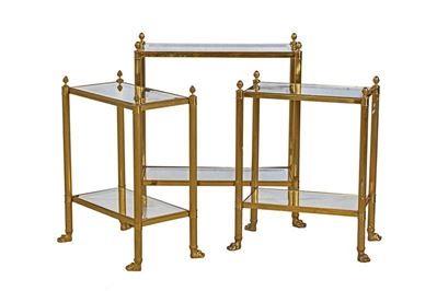 Tre Tavolini in Ottone