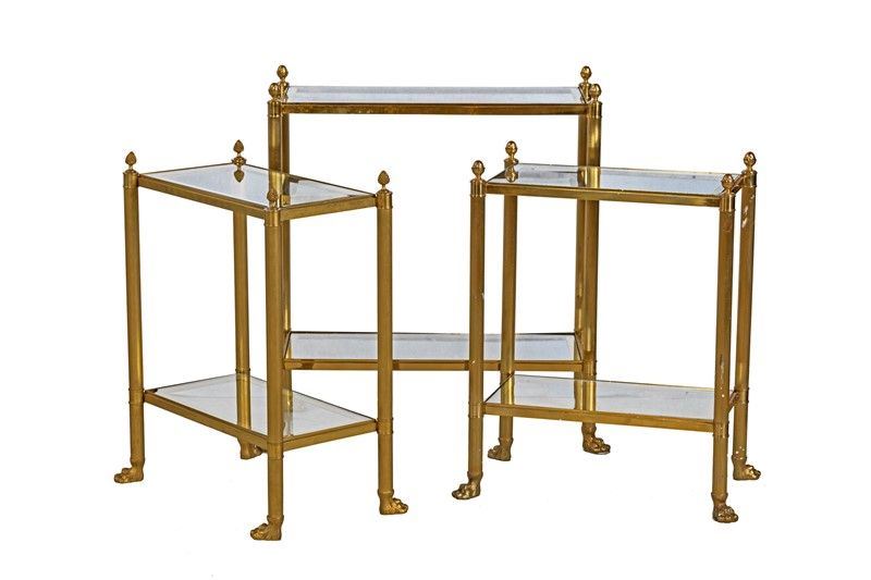 Tre Tavolini in Ottone
