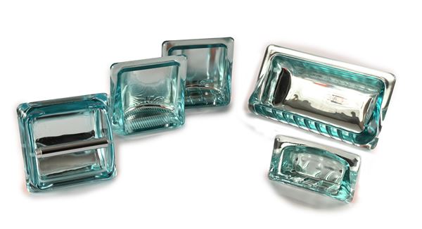 Set da bagno portasaponi da muro