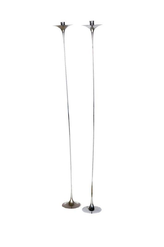 COPPIA DI LAMPADE A STELO ANNI 70