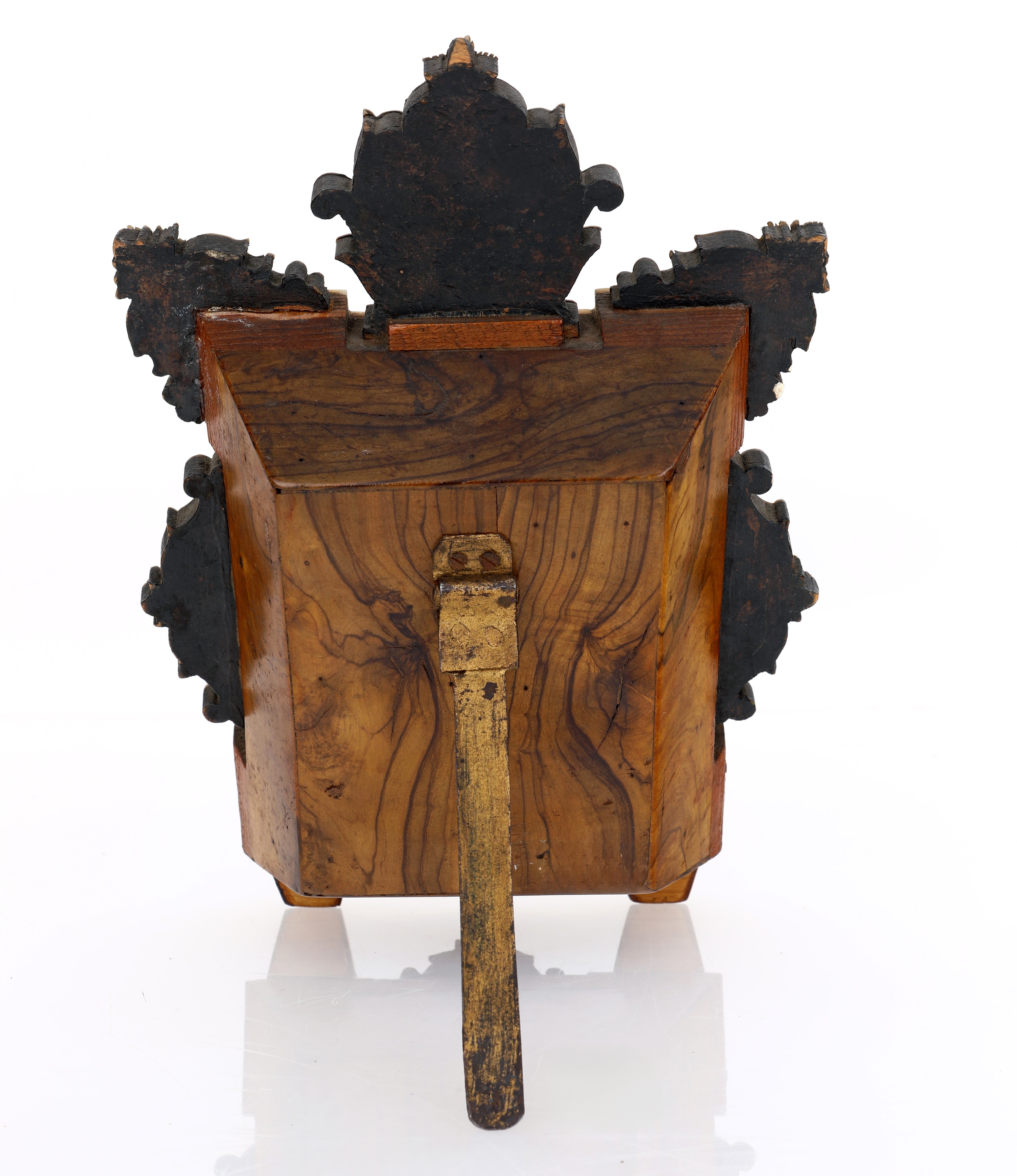 Altarolo in legno di ulivo e madreperla intagliata, arte sacra della Terra Santa, prima metà del ...