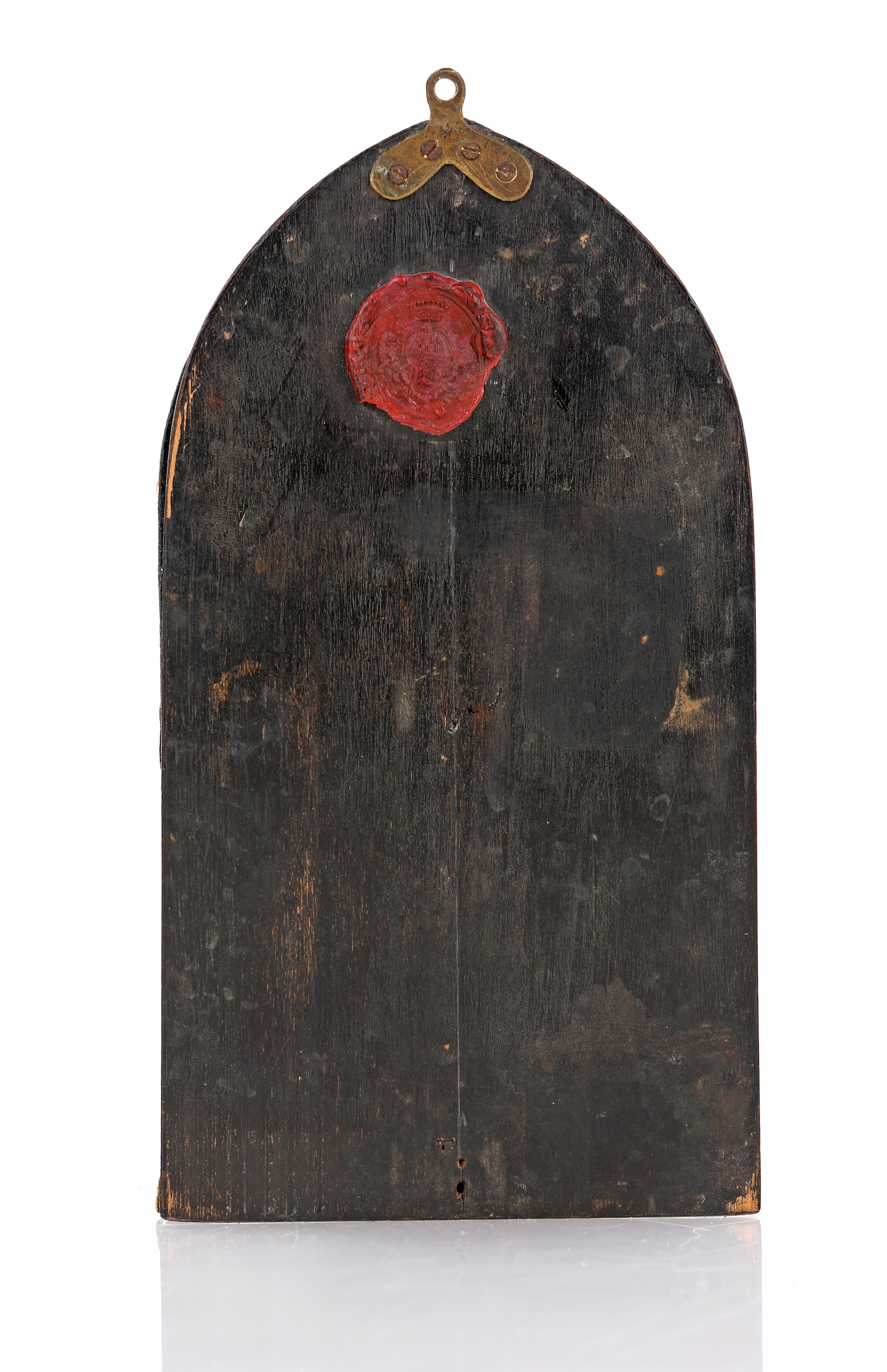 Placchetta devozionale di forma ogivale