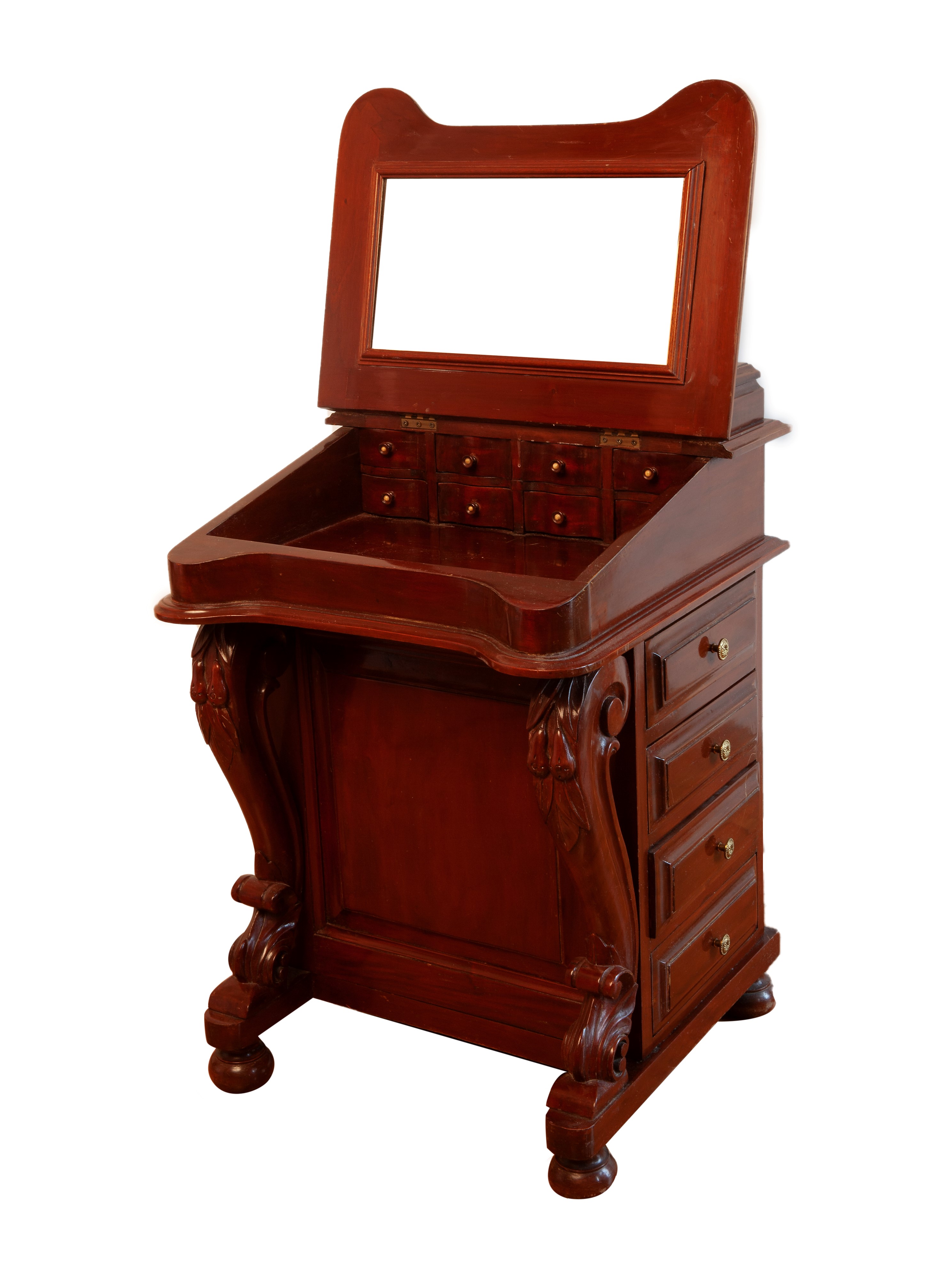 Davenport in mogano, prima metà del XX secolo