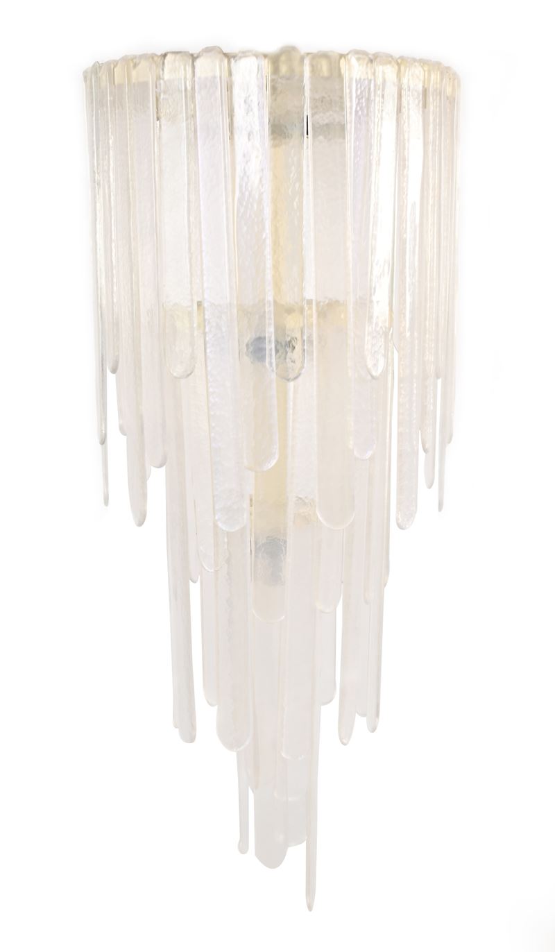 Grande lampadario a 10 luci da soffitto produzione Mazzega