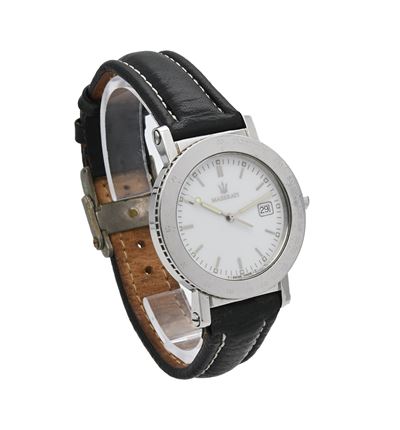 Maserati Ghibli 955 414 - Orologio da Polso al Quarzo da Uomo in Acciaio con Datario