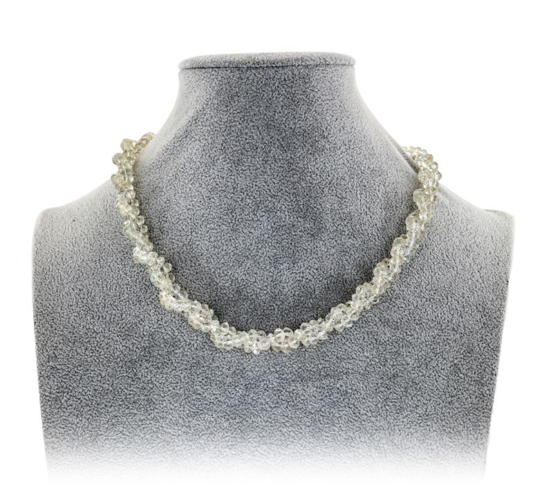 Collana in Oro e Cristallo di Rocca