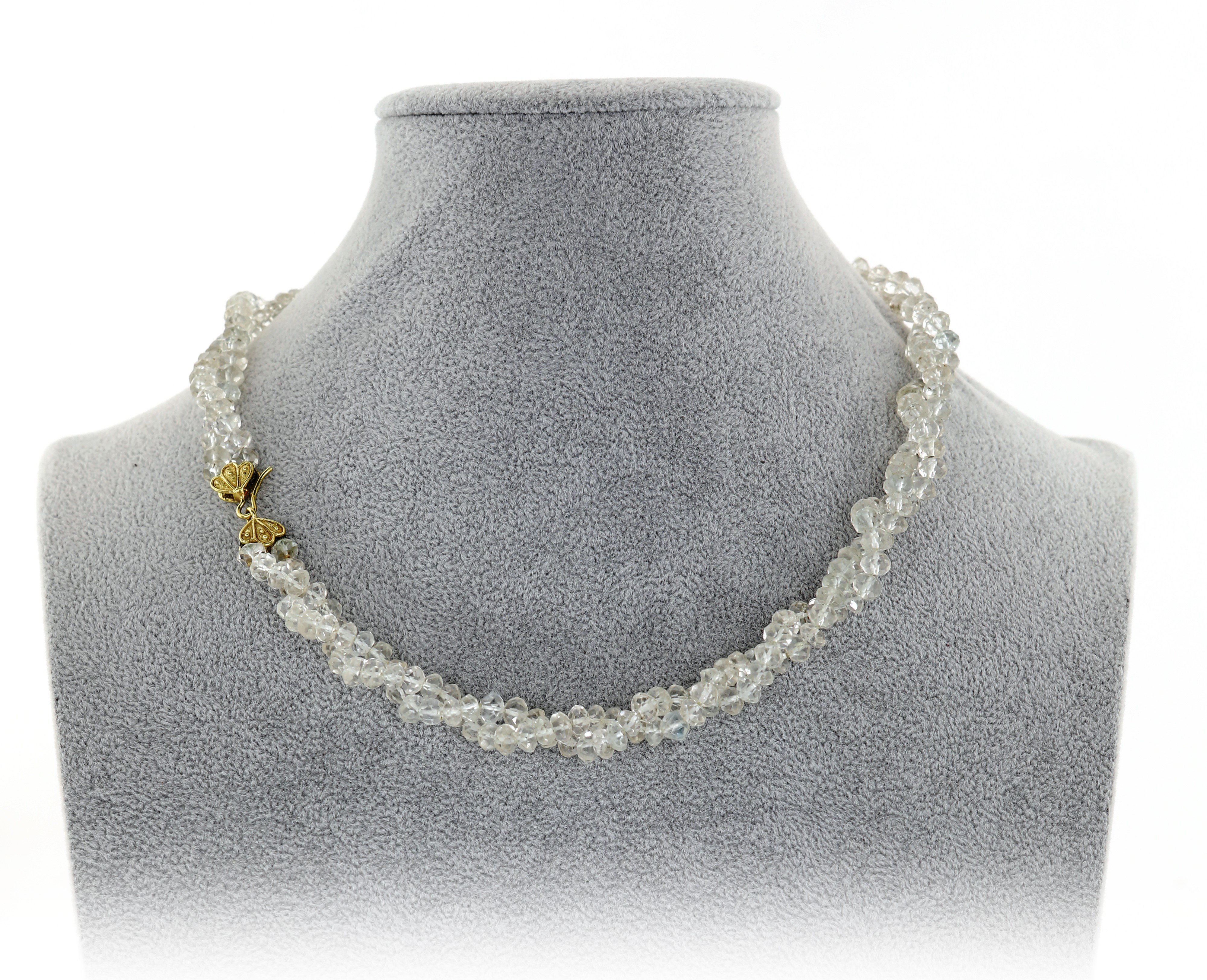 Collana in Oro e Cristallo di Rocca