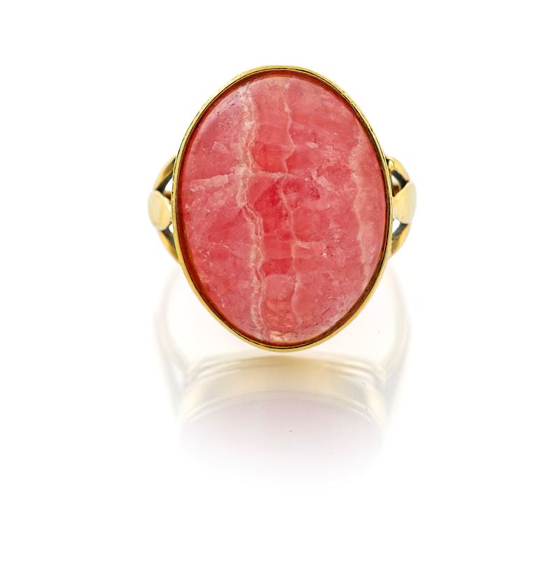 Anello in Oro e Rodocrasite