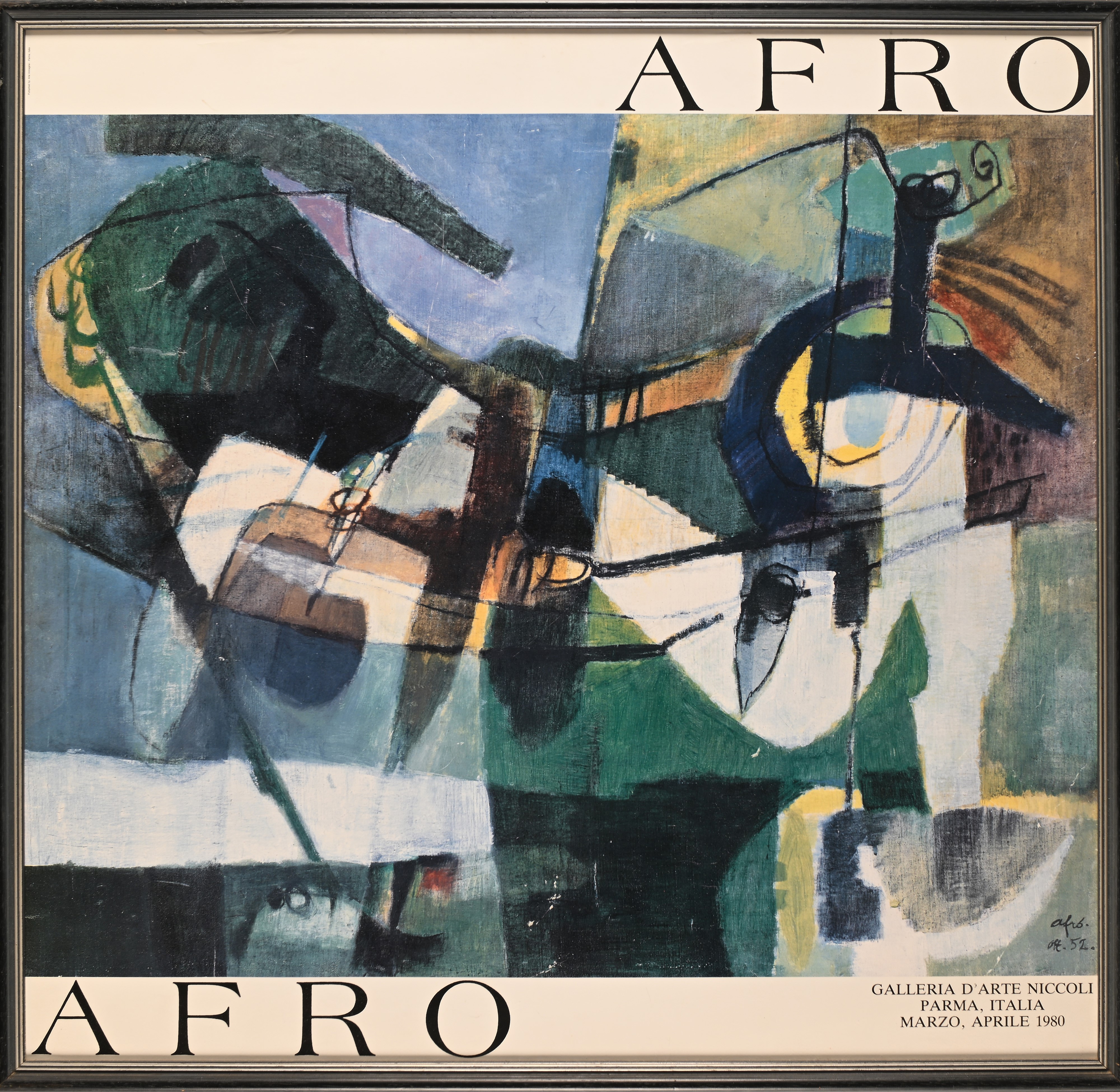 Locandina della Mostra alla Galleria d'Arte Niccoli