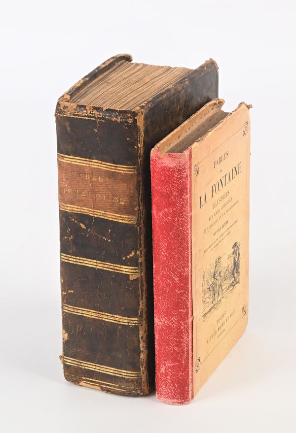 Fontaine Jean de La - Fables choises, mises en vers. Traduites & mises en prose allemande (Livre premier - Livre sixieme) Testo in francese e tedesco 