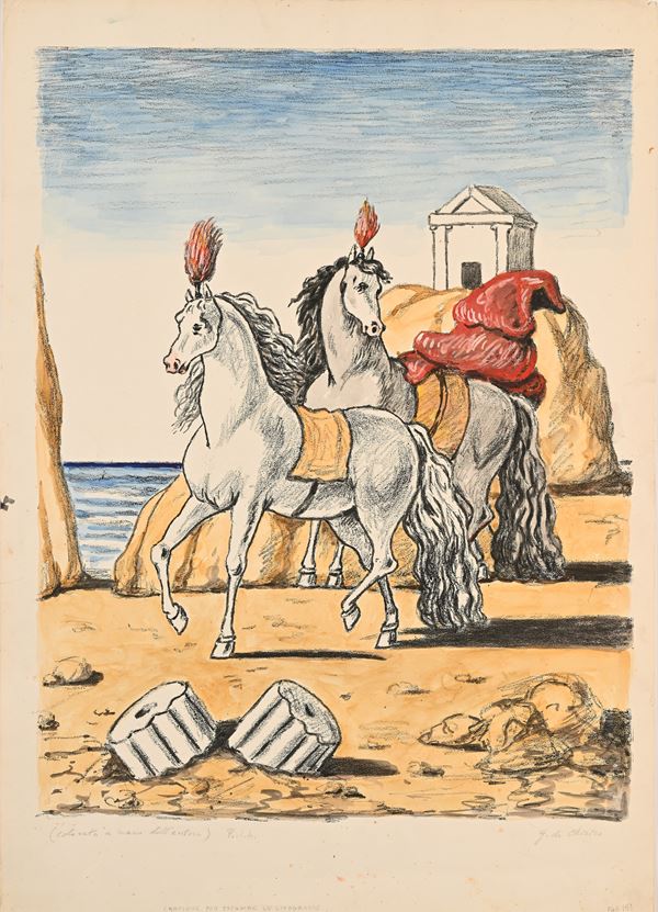 Giorgio De Chirico - I Cavalli di Achille