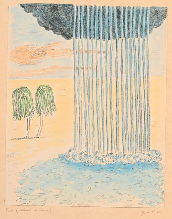 Giorgio De Chirico - La pioggia deserto