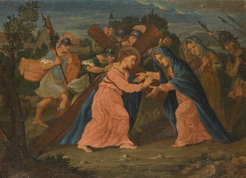 Scuola Romana del XVIII Secolo - Via Crucis
