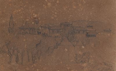 Veduta di Borgo (recto); Animali (verso)