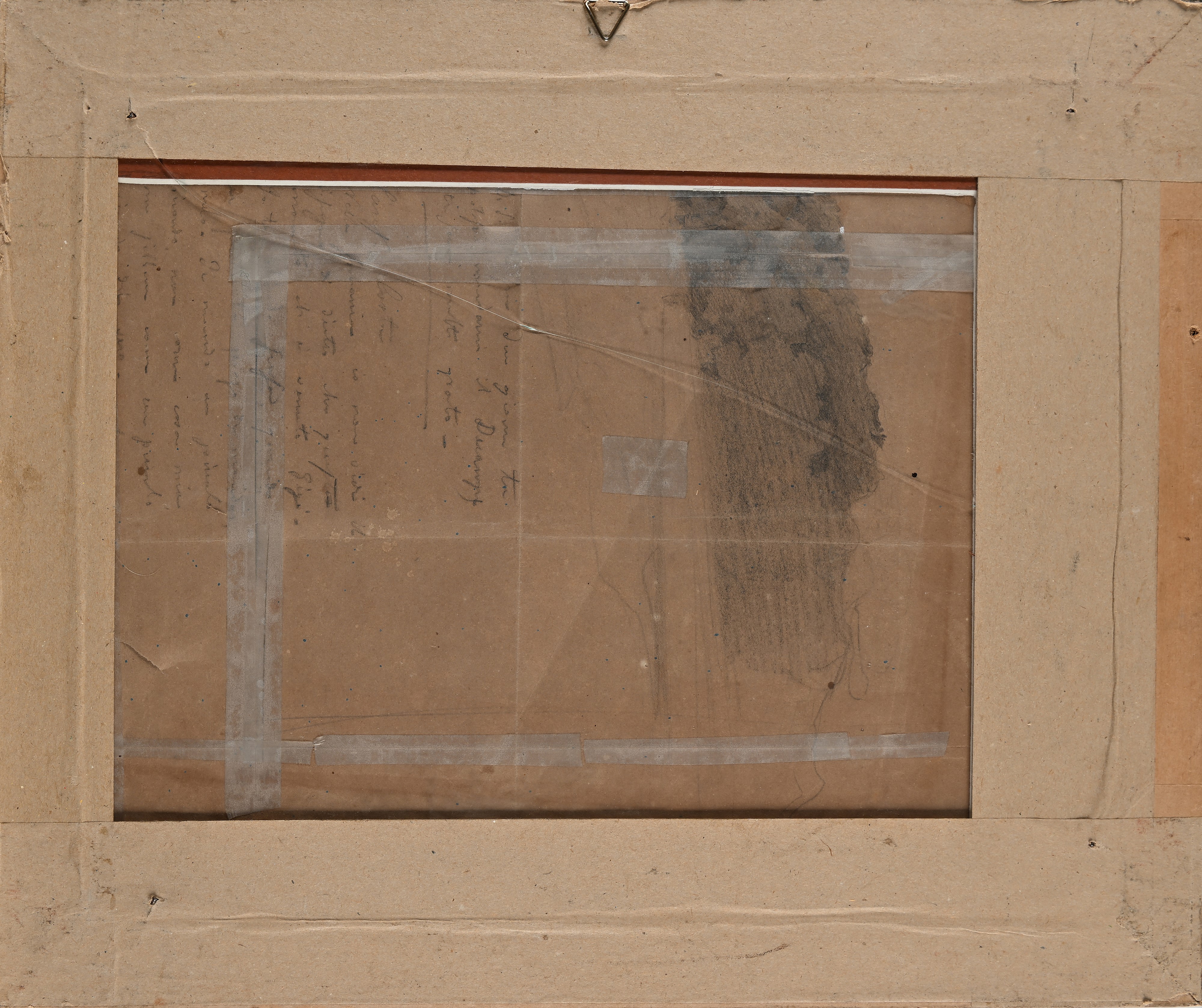 Giovanni (nino) Costa - Figure con Carro (recto); Paesaggio (verso)
