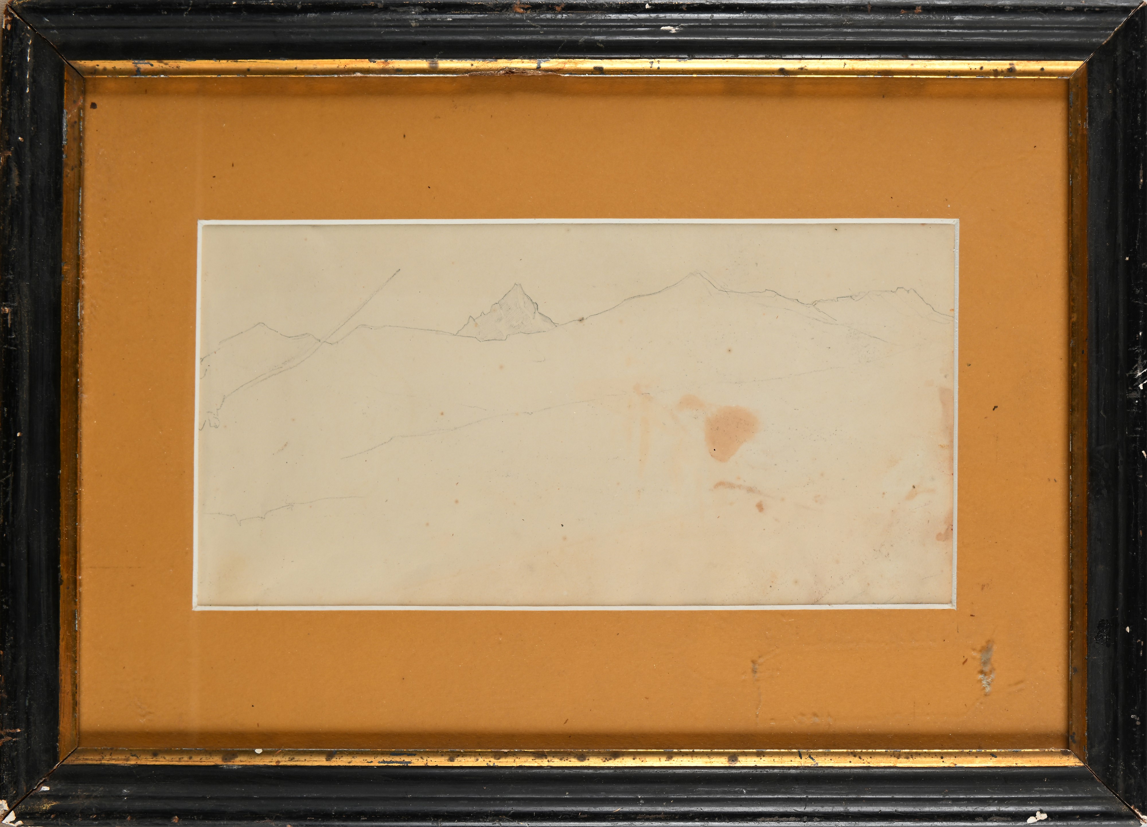 Giovanni (nino) Costa - Paesaggio Montano (recto); Studio di Vaso (verso)